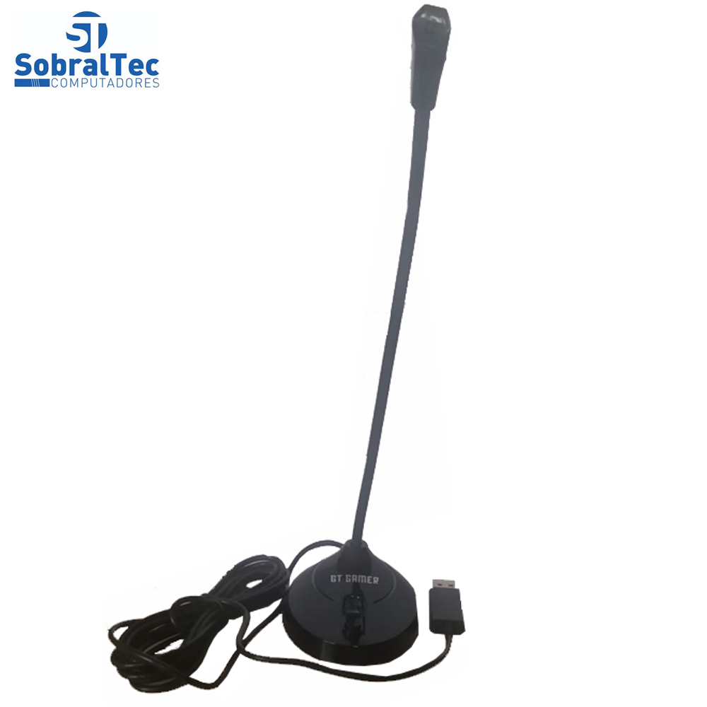 Microfone Gamer GT Space RGB Preto